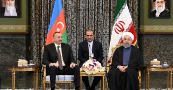 Ilham Aliyev met with Iranian President Hassan Rouhani