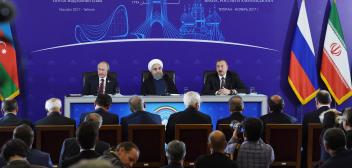 Presidents of Azerbaijan, Iran and Russia made press statements