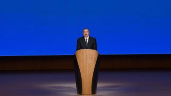 Ilham Aliyev attends solemn ceremony celebrating two billion tons of oil production in Azerbaijan