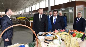 Ilham Aliyev attended opening of “Grand Qafqaz” trade complex in Ganja