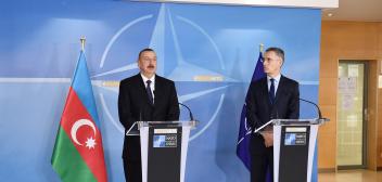 Azerbaijani President, NATO Secretary General made press statements