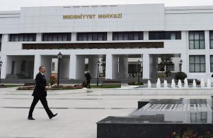 Ilham Aliyev arrived in Sabirabad district for visit