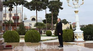 Ilham Aliyev arrived in Aghjabadi district for visit