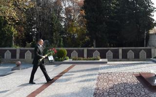 Ilham Aliyev arrived in Tartar district for visit