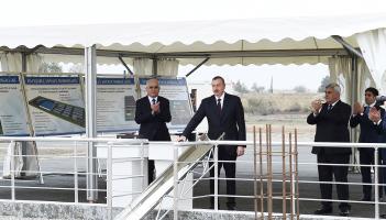 Visit of Ilham Aliyev to Tartar, Aghjabadi and Sabirabad