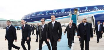 Ilham Aliyev arrived in Turkey for visit