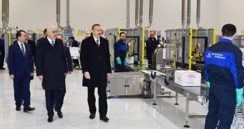 Visit of Ilham Aliyev to Sumgayit