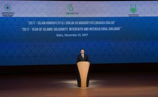 lham Aliyev attended the opening ceremony of the conference on “2017- Year of Islamic Solidarity: Interfaith and Intercultural Dialogue"