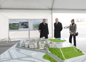 Ilham Aliyev attended groundbreaking ceremony of first building in MIDA Hovsan Residential Complex