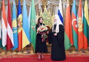 Первому вице-президенту Мехрибан Алиевой в Москве вручен орден святой равноапостольной княгини Ольги