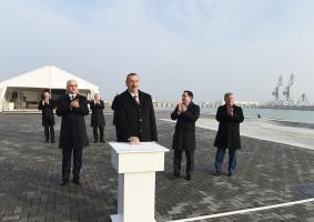 Ilham Aliyev inaugurated RO-RO terminal at Baku International Sea Trade Port complex