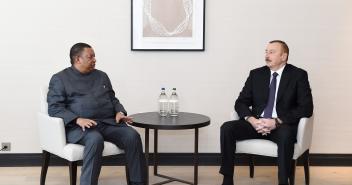 Ilham Aliyev met with OPEC Secretary General in Davos