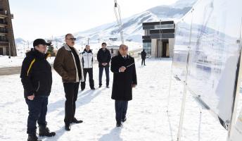 Ilham Aliyev viewed next development plans of Shahdag winter and summer tourism complex in Gusar