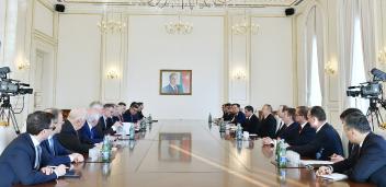 Ilham Aliyev received delegation of Germany's Committee on Eastern European Economic Relations