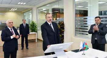 Ilham Aliyev inaugurated Automated Control and Monitoring Center of Mingachevir Electric Power Distribution Network