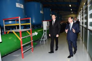 Ilham Aliyev launched water supply system in Mingachevir