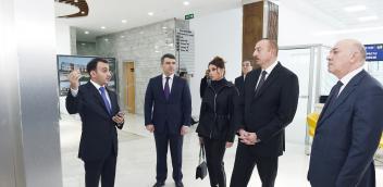 Visit of Ilham Aliyev to Mingachevir