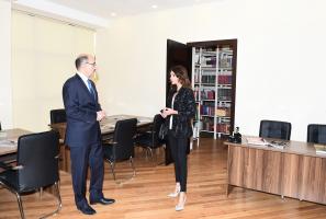 Первый вице-президент Мехрибан Алиева приняла участие в церемонии открытия нового здания Центра культуры в поселке Шаган