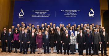 Ilham Aliyev attends opening ceremony of the 6th Global Baku Forum