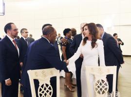 First Vice-President Mehriban Aliyeva attends reception for foreign ministers of the Non-Aligned Movement