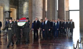 Ilham Aliyev visited Anitkabir in Ankara