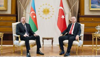 Ilham Aliyev, Turkish President Recep Tayyip Erdogan held one-on-one meeting