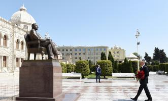 Ilham Aliyev arrived in Khachmaz for visit