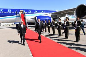 Ilham Aliyev arrived in Nakhchivan Autonomous Republic for visit