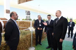 Ilham Aliyev viewed 24th Azerbaijan International Food Industry exhibition and 12th Azerbaijan International Agriculture Exhibition