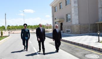 Ilham Aliyev viewed State Border Service`s border guard in Nakhchivan city Garachug administrative district