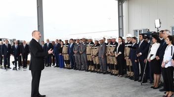 Speech by Ilham Aliyev at the opening of Baku International Sea Trade Port Complex