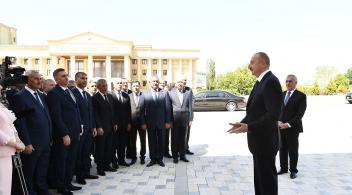 Speech by Ilham Aliyev at the opening of a new building of Nakhchivan Teachers Institute