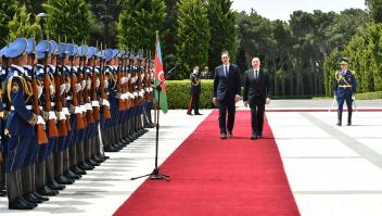 Official welcome ceremony was held for Serbaian President Aleksandar Vucic