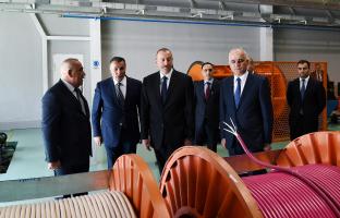 Ilham Aliyev inaugurated high-voltage equipment plant in Baku