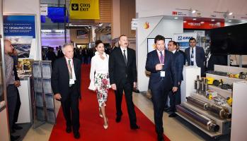 Ilham Aliyev viewed 25th International Caspian Oil & Gas Exhibition