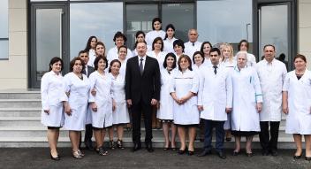 Ilham Aliyev inaugurated Naftalan City Central Hospital