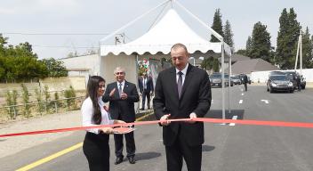 Ilham Aliyev opened Dalimammadli-Muzdurlar-Girigli highway in Goranboy