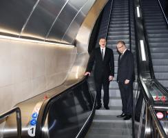 Ilham Aliyev attended inauguration of Sahil metro station after major overhaul