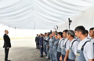 Speech by Ilham Aliyev at the opening of Region Agro LLC in Goranboy