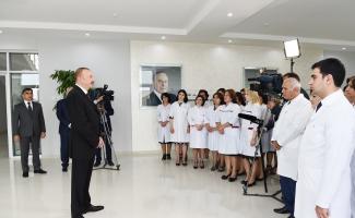 Speech by Ilham Aliyev at the opening of  Naftalan City Central Hospital