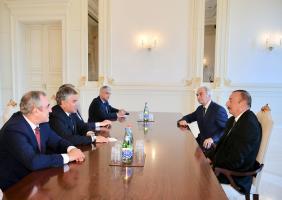 Ilham Aliyev received delegation led by Russian State Duma chairman