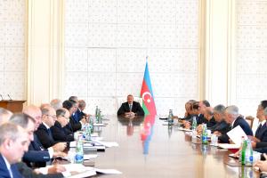 Ilham Aliyev chaired meeting of Cabinet of Ministers dedicated to results of socio-economic development in first half of 2018 and future objectives