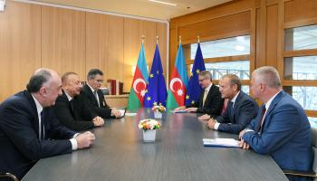 Ilham Aliyev met with President of European Council in Brussels