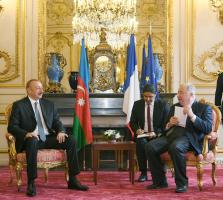 Ilham Aliyev met with President of French Senate