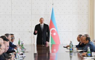 Opening speech by Ilham Aliyev at the Cabinet of Ministers dedicated to results of socio-economic development in first half of 2018 and future objectives