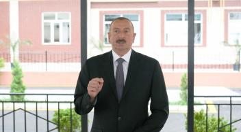 Qarabağ, Böyük Vətən müharibələri, Çernobıl əlillərinə və şəhid ailələrinə mənzillərin və avtomobillərin verilməsi mərasimində İlham Əliyevin nitqi