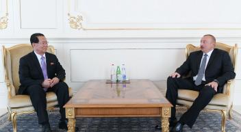 Ilham Aliyev received credentials of incoming ambassador of Democratic People's Republic of Korea