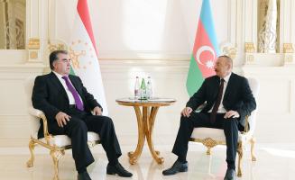 Azerbaijani, Tajik presidents held one-on-one meeting