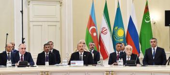 Ilham Aliyev attended the 5th Summit of Heads of State of Caspian littoral states