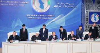 Heads of State of Caspian littoral states signed Convention on legal status of Caspian Sea in Aktau